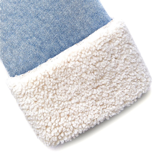 ZARA SHEARLING BIKER JACKET - Picture 8 of 8